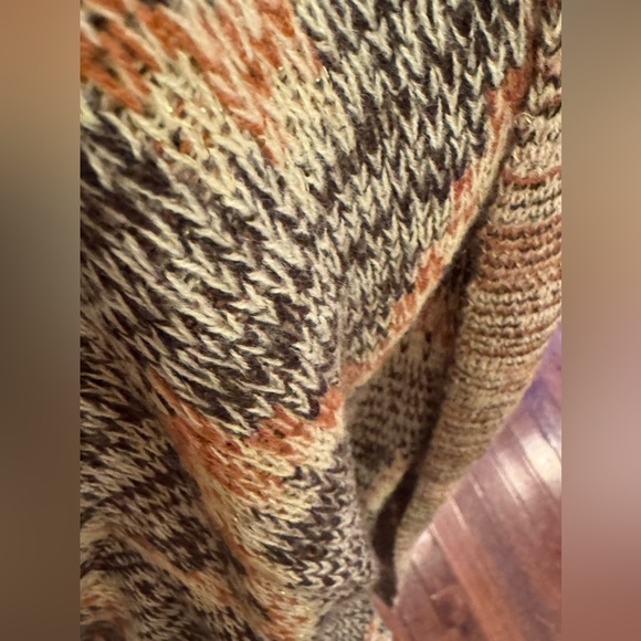 Ariat Macave Chevron Knit Cardigan Sweater Wool Small Medium Western Aztec Brown - Picture 3 of 9